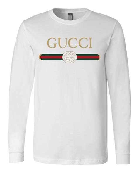 blue gucci long sleeve shirt|Men's Designer T.